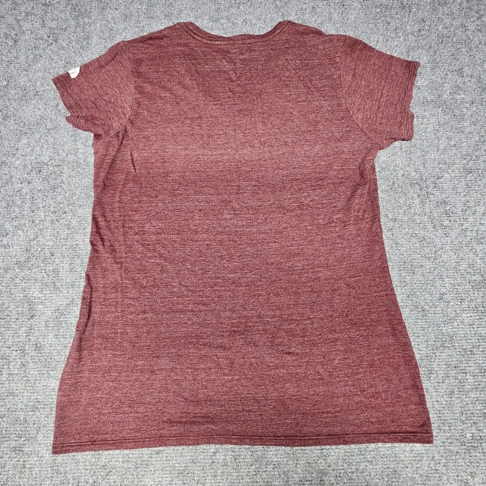 The North Face T-Shirt Womens L Red Take A Hike Graphic V-Neck Outdoor Gorpcore